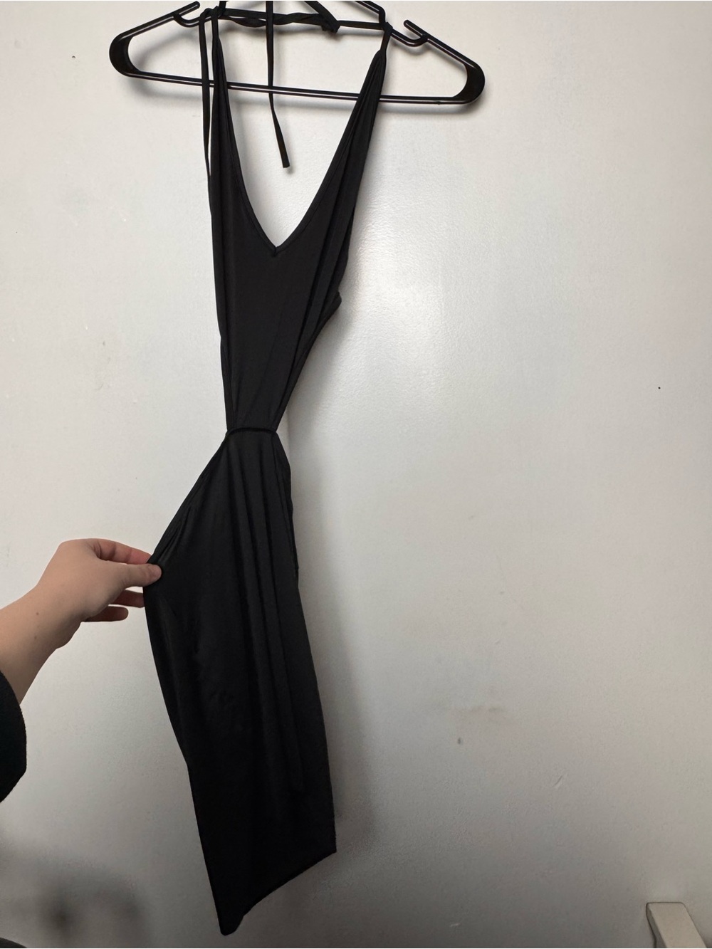 Black dress with open back detail size -4